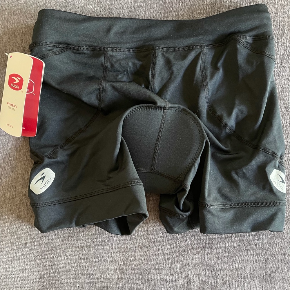 Women’s size medium cycling shorts.  Brand new!